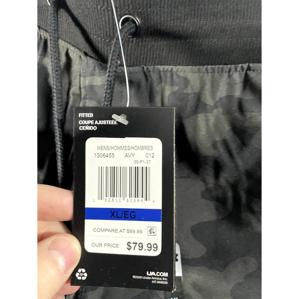 Under Armour Men's Camo 2 Pocket Shorts Black Size XL *New with Tags* - Picture 5 of 10